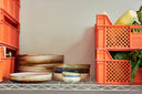 HKliving schaal chef ceramics l - creme/bruin