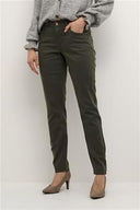 Cream broek - donkergroen