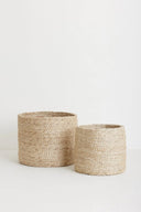 Mand rond jute m - naturel