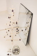 Kerstboom metaal l - creme