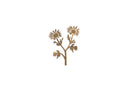 Metalen decoratiebloem van Nkuku in antiek brass kleur
