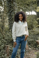 Zusss trui v-hals - zand