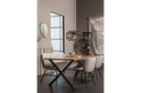 WOOOD vaas gedeukt glas s - blauw/groen