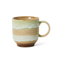 HKliving mok cafe in de kleur umber met een geglazuurde structuur uit de 70's ceramics collectie