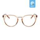Looplabb blue light bril Papillon in kristal champagne