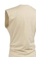 YAYA top mouwloos - beige/bruin
