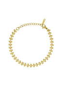 Een gouden armband van het merk Zusss met een hartjesmotief.