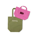 Groene katoenen tas van HKliving met een formaat van 41 bij 43 cm