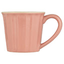 Ib Laursen mok met oor in coral almond kleur met verticaal ribbelpatroon