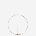 Ronde kaarsenhouder van Madam Stoltz in antiek brons, 40 cm diameter