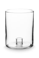 vtwonen kandelaar glas m, gemaakt van helder glas met een hoogte van 15 cm