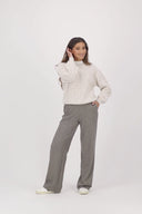 Zusss broek visgraat - grijs