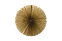 Decoratieve papieren rozet in de kleur stone met naturel en gouden accenten van het merk MrsBloom.