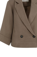 YAYA blazer jasje oversized - bruin