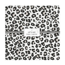 Bastion Collections servetten met witte ondergrond en zwarte panterprint