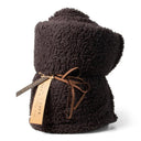 Grijze teddy plaid van 160 bij 120 cm