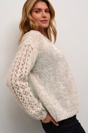 Beige gebreid vest van het merk Cream