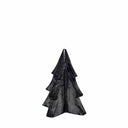 Zwarte kaars in de vorm van een kerstboom