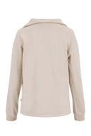 Zusss sweater met rits - krijt
