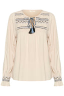 Cream blouse
