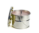 Buitenkaars blik in lemonadekleur met 18 cm diameter