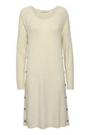 Cream jurk gebreid - creme