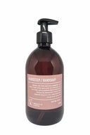 Bruine fles Mijn Stijl handzeep kamille met zwart pompje en minimalistisch label