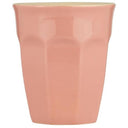 Ib Laursen beker in de kleur coral almond met ribbelpatroon