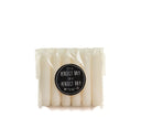 Set van 6 Rustik Lys dinerkaarsjes in de kleur vanilla in een foliezakje