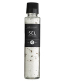Lie Gourmet zout met truffel in een glazen molenfles