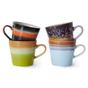 Set van vier HKliving cappuccino mokken uit de solid-serie