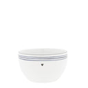 Bastion Collections schaal s in zwart aardewerk met een diameter van 12 cm.