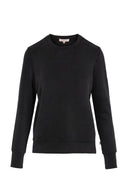 Zwarte sweater van het merk Zusss met ronde hals en subtiele details