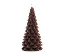 Kaars in de vorm van een kerstboom in de kleur coffee van het merk Rustik Lys.
