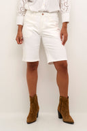 Cream broek kort - snow white