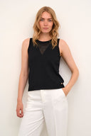 Cream top - zwart