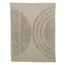Urban Nature Culture plaid rainbow in taupe en groen
