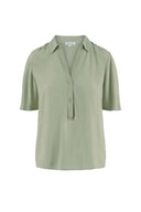 Zusss blouse korte mouw - saliegroen