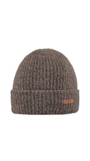 Barts Beanie Witzia in de kleur bruin met een subtiel gekamd effect