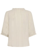 Cream blouse linnen - naturel