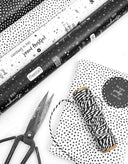 Zoedt inpakpapier dots - wit