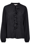 Cream blouse - zwart