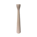 Beige metalen kandelaar van 30 cm lang