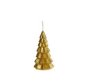 Gouden kerstboomkaars van Rustik Lys met een hoogte van 12 cm.
