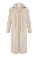 Zusss vest met kraag in de kleur creme