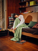 HKliving plaid sherpa - groen
