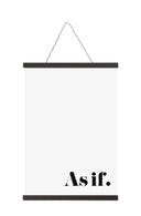 Zwarte vtwonen posterhanger A4 van papier