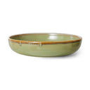 HKliving schaal chef ceramics l in de kleur mosgroen