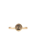 Zusss ring initialen - goud
