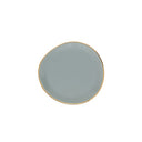 Rond porseleinen theetipje in de kleur slate met een gouden randje uit de Good Morning collectie van Urban Nature Culture.